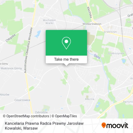 Kancelaria Prawna Radca Prawny Jarosław Kowalski map