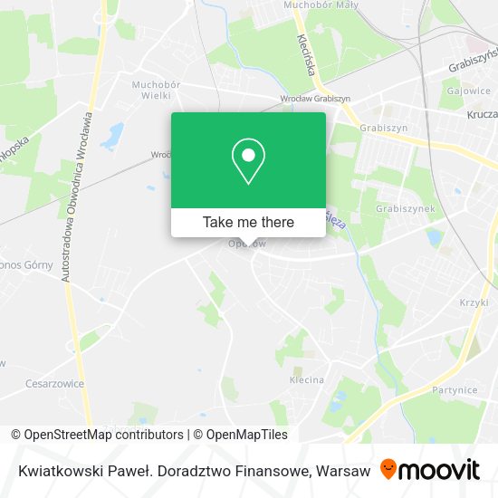 Kwiatkowski Paweł. Doradztwo Finansowe map