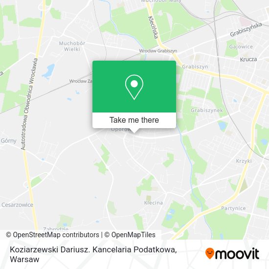 Koziarzewski Dariusz. Kancelaria Podatkowa map