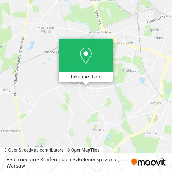 Карта Vademecum - Konferencje i Szkolenia sp. z o.o.