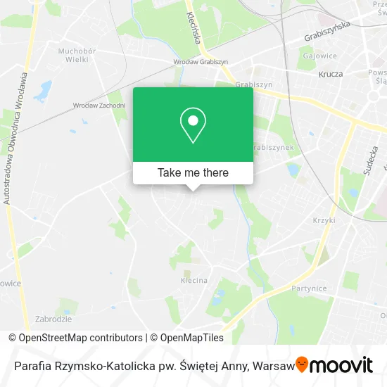 Карта Parafia Rzymsko-Katolicka pw. Świętej Anny