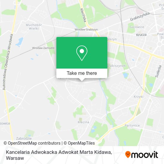 Kancelaria Adwokacka Adwokat Marta Kidawa map