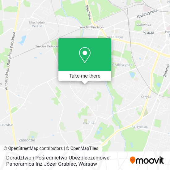 Doradztwo i Pośrednictwo Ubezpieczeniowe Panoramica Inż Józef Grabiec map