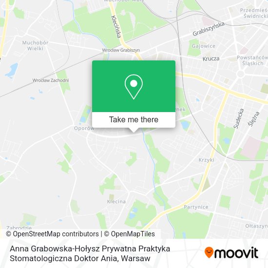 Anna Grabowska-Hołysz Prywatna Praktyka Stomatologiczna Doktor Ania map