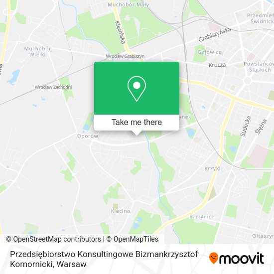 Карта Przedsiębiorstwo Konsultingowe Bizmankrzysztof Komornicki