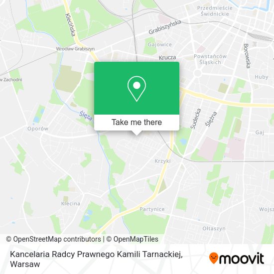 Kancelaria Radcy Prawnego Kamili Tarnackiej map