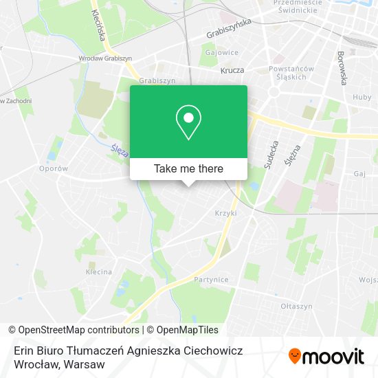 Карта Erin Biuro Tłumaczeń Agnieszka Ciechowicz Wrocław