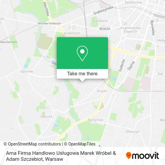 Ama Firma Handlowo Usługowa Marek Wróbel & Adam Szczebiot map