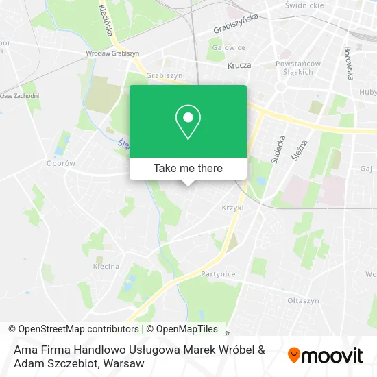 Ama Firma Handlowo Usługowa Marek Wróbel & Adam Szczebiot map