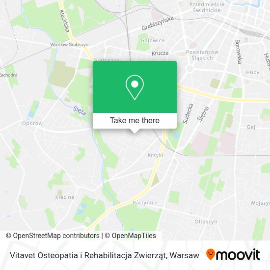 Vitavet Osteopatia i Rehabilitacja Zwierząt map