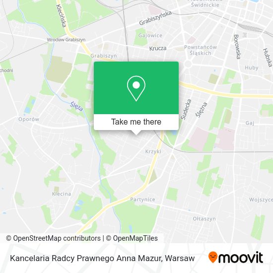 Kancelaria Radcy Prawnego Anna Mazur map