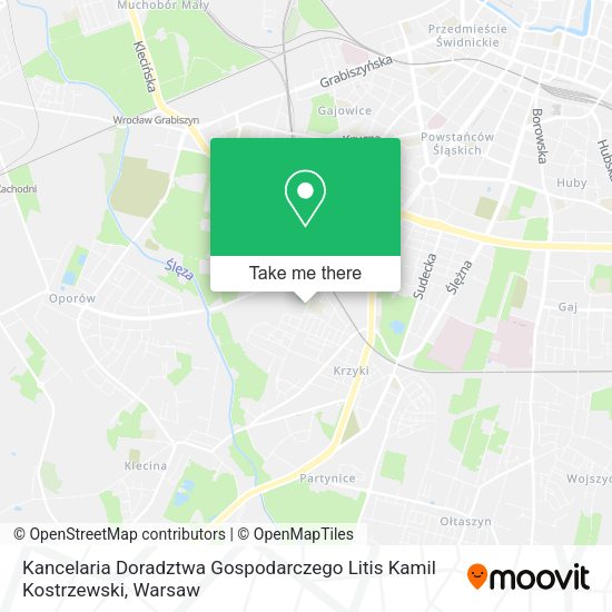 Kancelaria Doradztwa Gospodarczego Litis Kamil Kostrzewski map