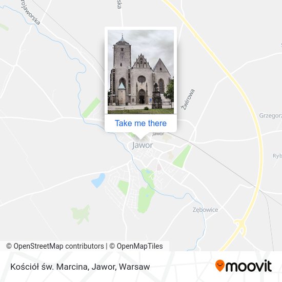 Карта Kościół św. Marcina, Jawor