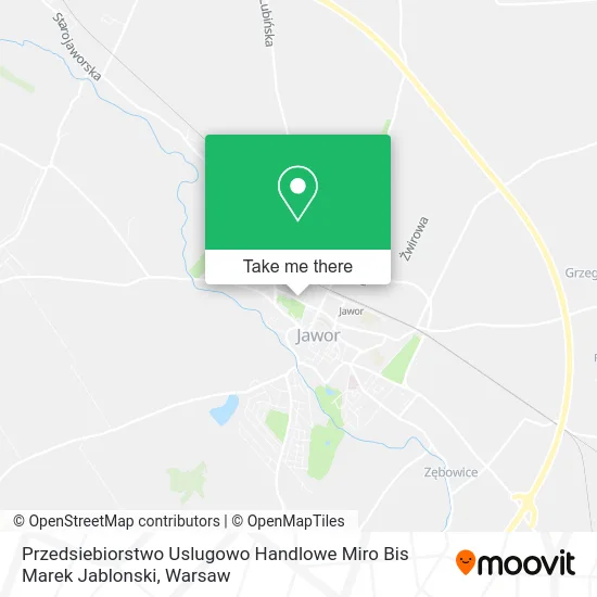 Карта Przedsiebiorstwo Uslugowo Handlowe Miro Bis Marek Jablonski