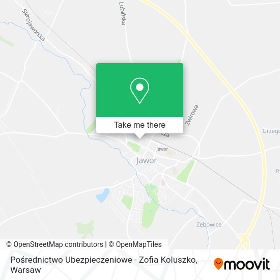 Pośrednictwo Ubezpieczeniowe - Zofia Koluszko map