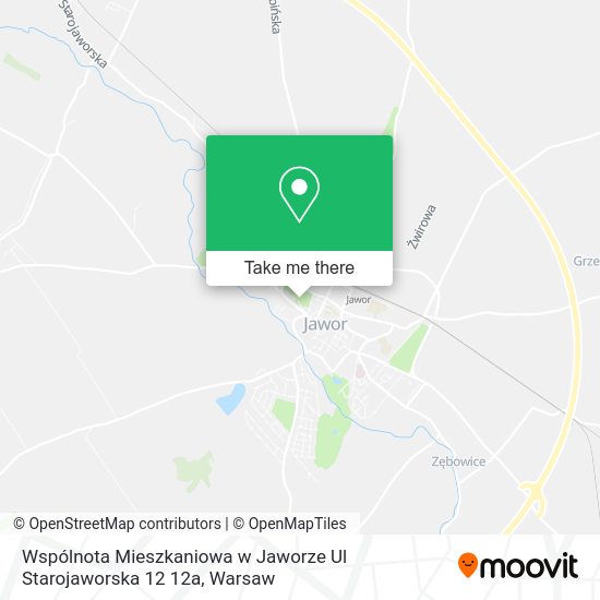 Wspólnota Mieszkaniowa w Jaworze Ul Starojaworska 12 12a map