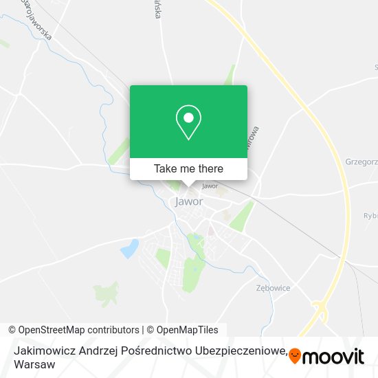 Jakimowicz Andrzej Pośrednictwo Ubezpieczeniowe map