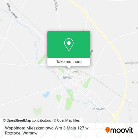 Карта Wspólnota Mieszkaniowa Wm 3 Maja 127 w Roztoce