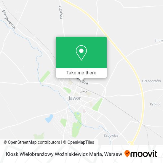 Kiosk Wielobranżowy Woźniakiewicz Maria map