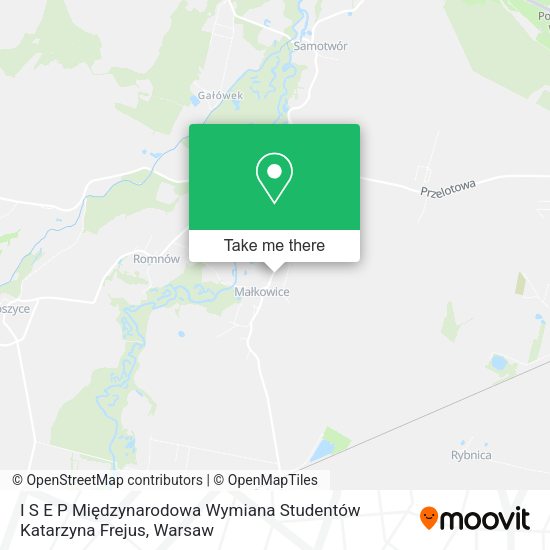 I S E P Międzynarodowa Wymiana Studentów Katarzyna Frejus map