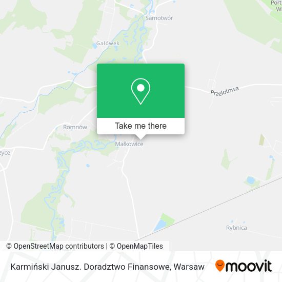 Karmiński Janusz. Doradztwo Finansowe map