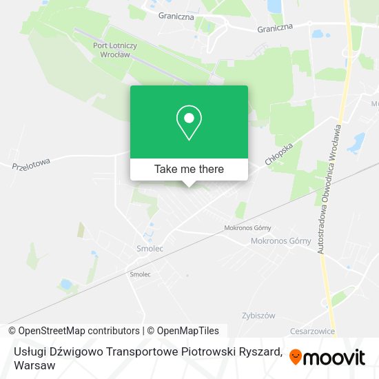 Usługi Dźwigowo Transportowe Piotrowski Ryszard map