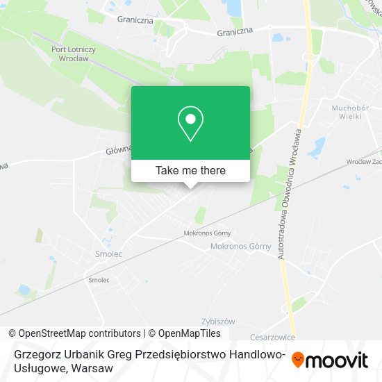 Grzegorz Urbanik Greg Przedsiębiorstwo Handlowo-Usługowe map