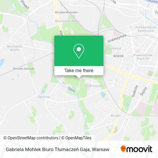 Gabriela Mohlek Biuro Tłumaczeń Gaja map