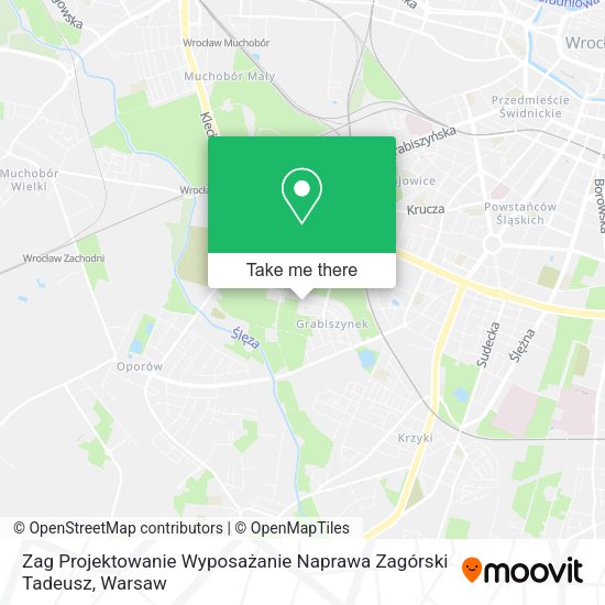 Zag Projektowanie Wyposażanie Naprawa Zagórski Tadeusz map