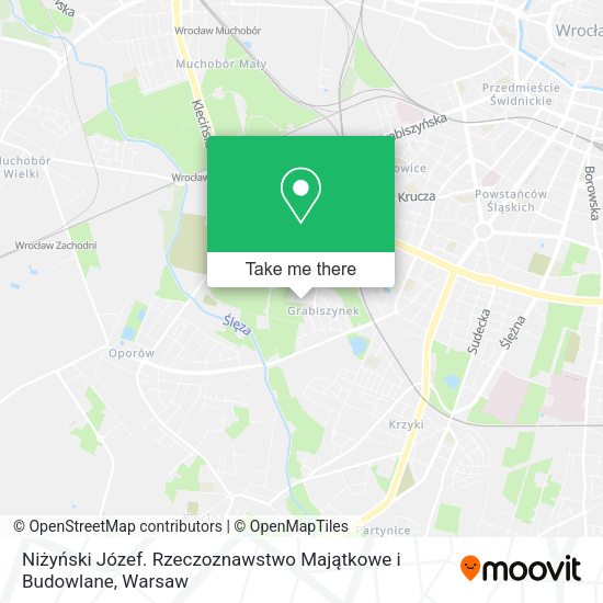 Niżyński Józef. Rzeczoznawstwo Majątkowe i Budowlane map