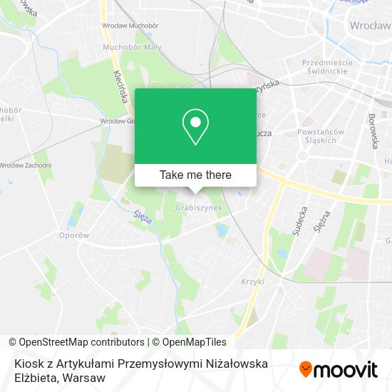 Kiosk z Artykułami Przemysłowymi Niżałowska Elżbieta map