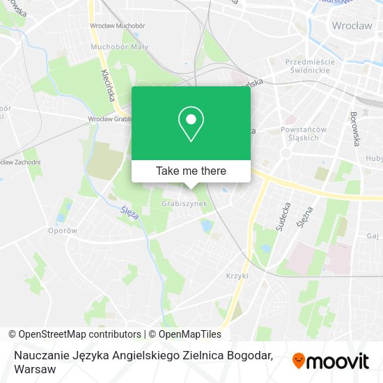 Nauczanie Języka Angielskiego Zielnica Bogodar map