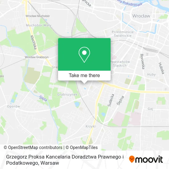 Карта Grzegorz Proksa Kancelaria Doradztwa Prawnego i Podatkowego