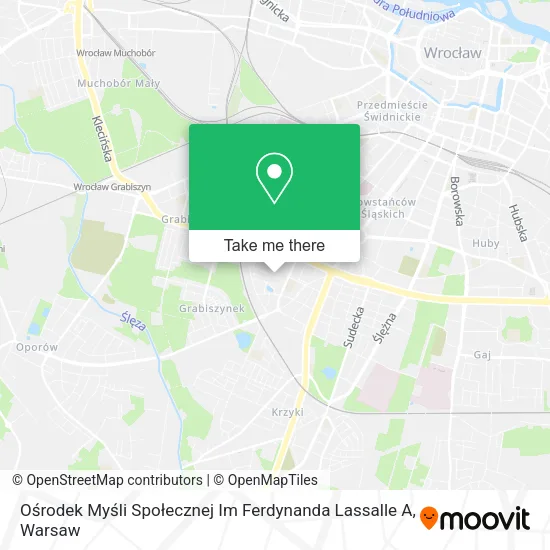 Карта Ośrodek Myśli Społecznej Im Ferdynanda Lassalle A