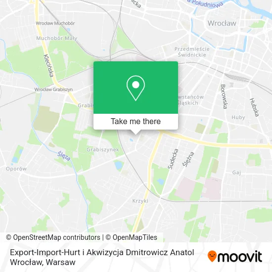 Карта Export-Import-Hurt i Akwizycja Dmitrowicz Anatol Wrocław