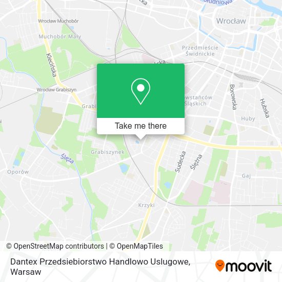 Dantex Przedsiebiorstwo Handlowo Uslugowe map