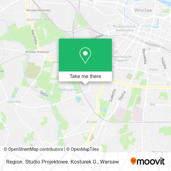 Карта Region. Studio Projektowe. Kosturek G.