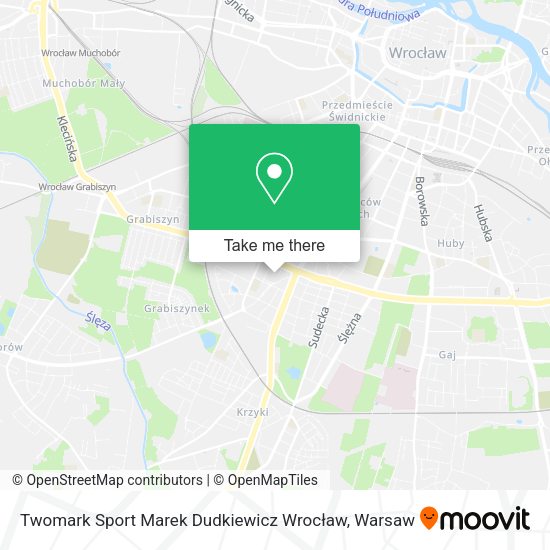 Twomark Sport Marek Dudkiewicz Wrocław map