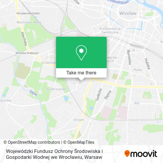 Wojewódzki Fundusz Ochrony Środowiska i Gospodarki Wodnej we Wrocławiu map