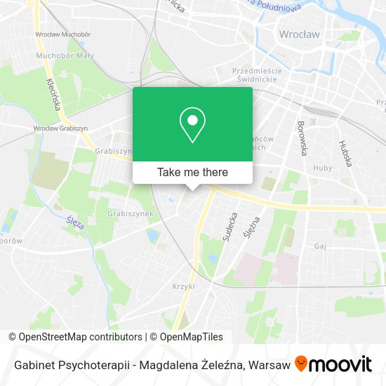 Gabinet Psychoterapii - Magdalena Żeleźna map