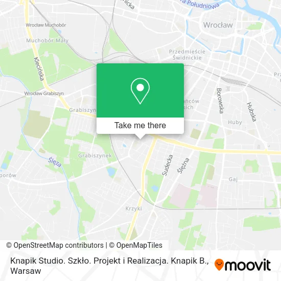 Карта Knapik Studio. Szkło. Projekt i Realizacja. Knapik B.