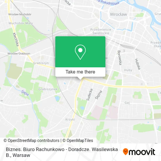 Карта Biznes. Biuro Rachunkowo - Doradcze. Wasilewska B.