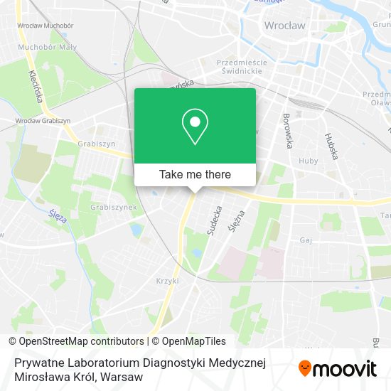 Prywatne Laboratorium Diagnostyki Medycznej Mirosława Król map