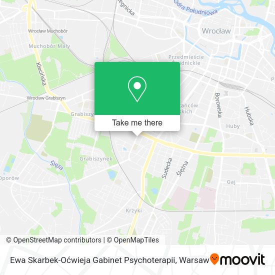 Ewa Skarbek-Oćwieja Gabinet Psychoterapii map