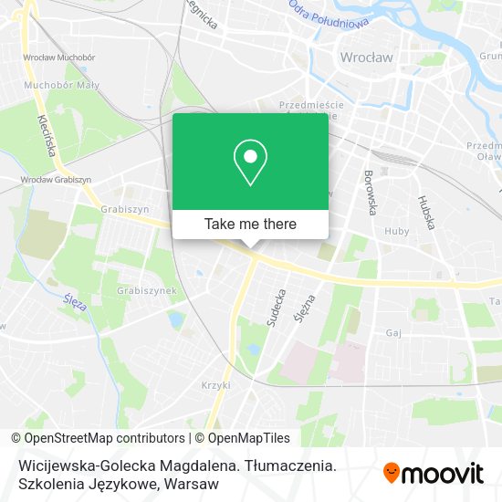 Wicijewska-Golecka Magdalena. Tłumaczenia. Szkolenia Językowe map