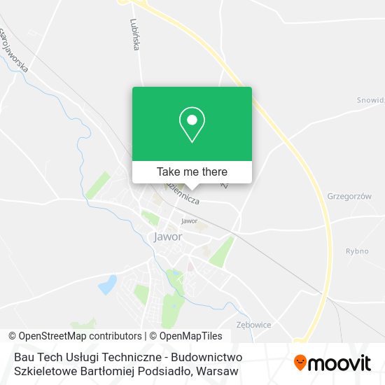 Bau Tech Usługi Techniczne - Budownictwo Szkieletowe Bartłomiej Podsiadło map