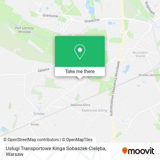 Usługi Transportowe Kinga Sobaszek-Cielęba map