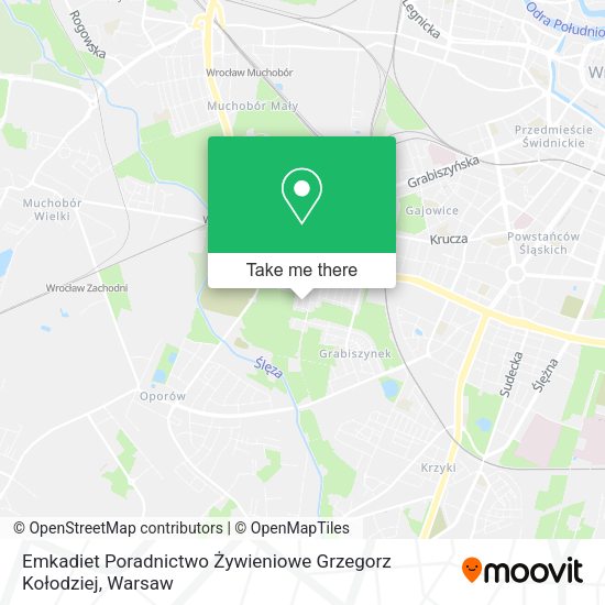 Emkadiet Poradnictwo Żywieniowe Grzegorz Kołodziej map