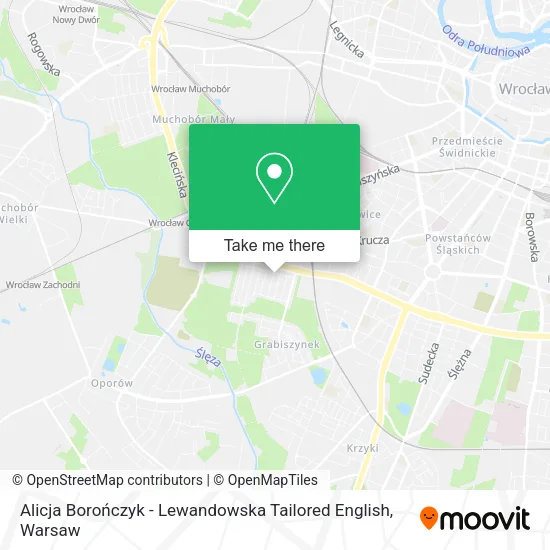 Alicja Borończyk - Lewandowska Tailored English map
