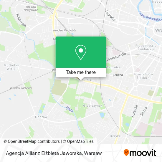 Карта Agencja Allianz Elżbieta Jaworska